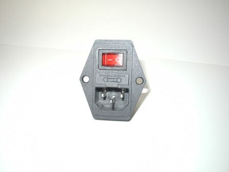110 Volt Switched Power Socket (Uses Standard Computer Power Cord) (Built In Replaceable Fuse) (Item #004) $4.79 